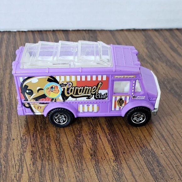 Matchbox Food Truck The Caramel Club Purple - Picture 1 of 5
